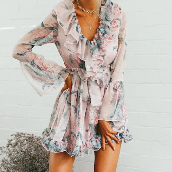 pink mossman dress Mossman Ride This Out Draped Maxi Dress in Pink